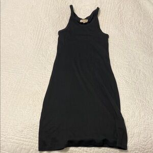 Madewell Black Halter Sheath Midi Dress